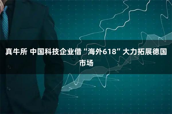 真牛所 中国科技企业借“海外618”大力拓展德国市场