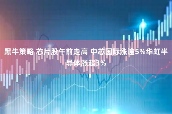 黑牛策略 芯片股午前走高 中芯国际涨逾5%华虹半导体涨超3%