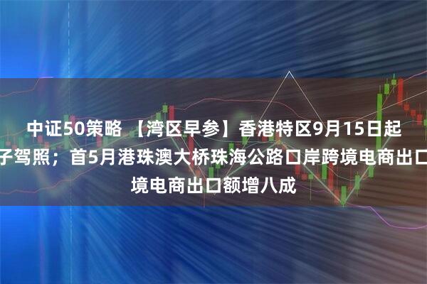 中证50策略 【湾区早参】香港特区9月15日起将引入电子驾照；首5月港珠澳大桥珠海公路口岸跨境电商出口额增八成